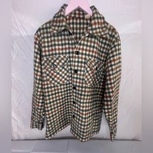 Very vintage plaid wool shacket size medium